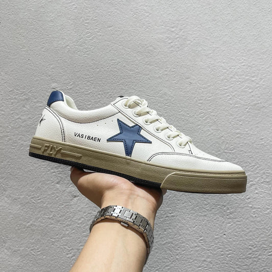 Zapatos Planos de Hombre Estilo Nuevo, Zapatos Deportivos Coreanos de Moda, Zapatos Casus con Tacón Plano, Punta Redonda y...