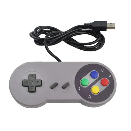 2 uds USB Gamepad Retro Gaming Joystick controlador con cable para PC NESPi RetroPie Control de juego para Raspberry Pi 4 B