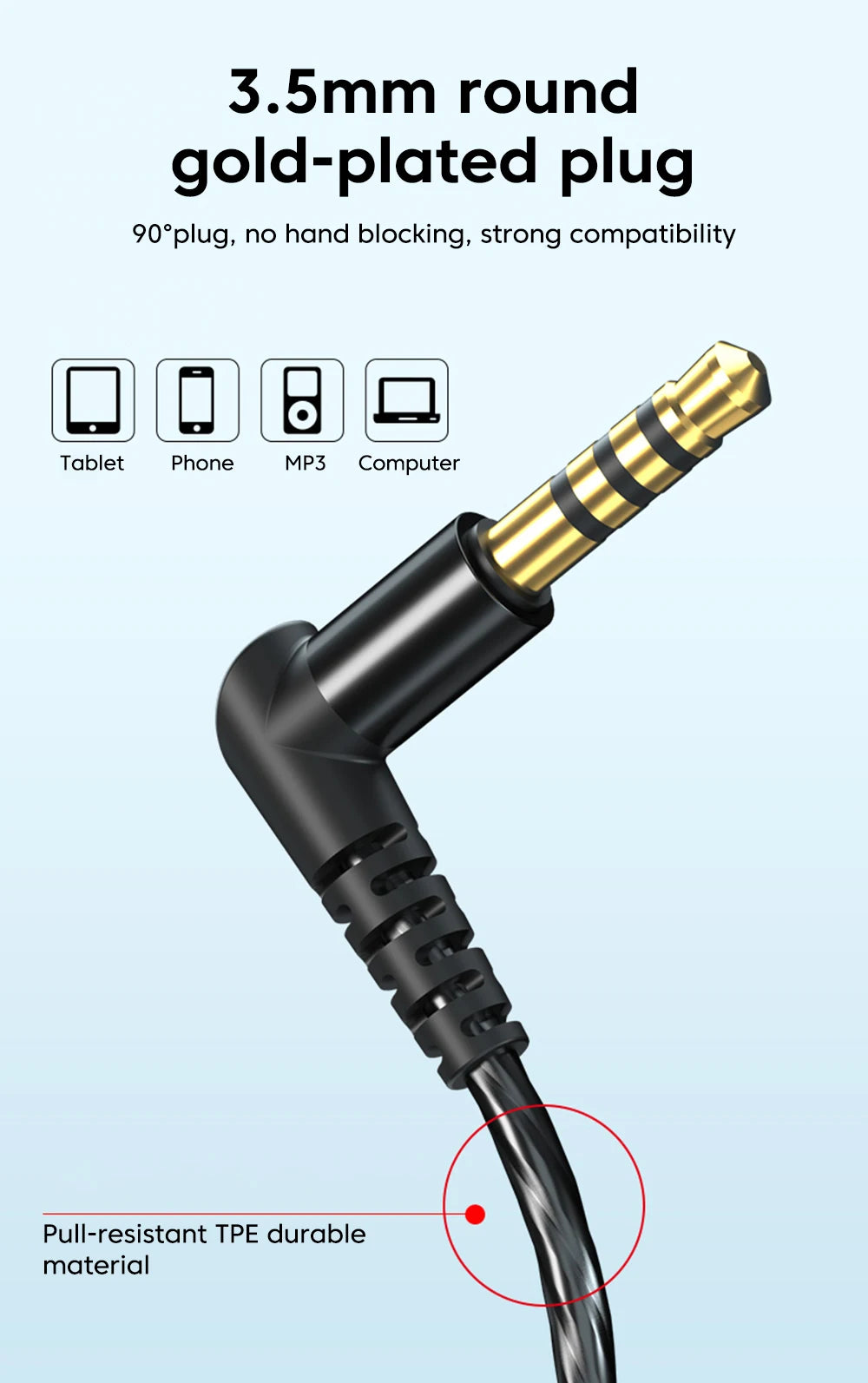OLAF 3,5mm Jack tipo C enchufe auriculares con cable auriculares de graves HIFI auriculares intrauditivos Gamer auriculares manos libres para Xiaomi Huawei Samsung