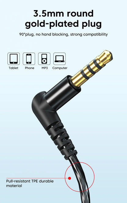 OLAF 3,5mm Jack tipo C enchufe auriculares con cable auriculares de graves HIFI auriculares intrauditivos Gamer auriculares manos libres para Xiaomi Huawei Samsung