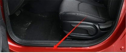 4 Uds. De plástico de acero inoxidable para KIA Mohave 2008-2019, accesorios para coche, alféizar de puerta de coche, Pedal, cubierta de placa de desgaste de bienvenida