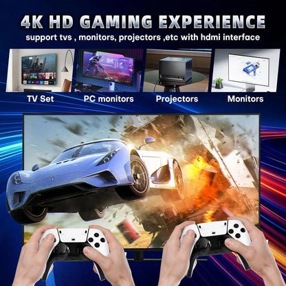 128G Game Stick M15 4K Video TV consola de juegos Gamepads inalámbricos Videojuego 64G 40000 +/50000 + juegos Arcade clásicos HD dos jugadores
