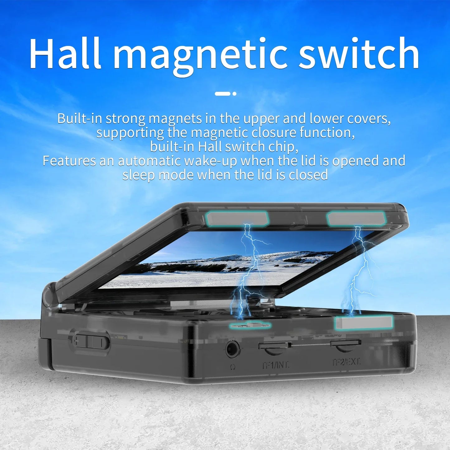ANBERNIC-consola de juegos con tapa RG35XXSP, pantalla IPS de 3,5 pulgadas, Mini salida HDMI, WiFi, Bluetooth 4,2, E-book, consola de vídeo Linux, reproductor, regalos
