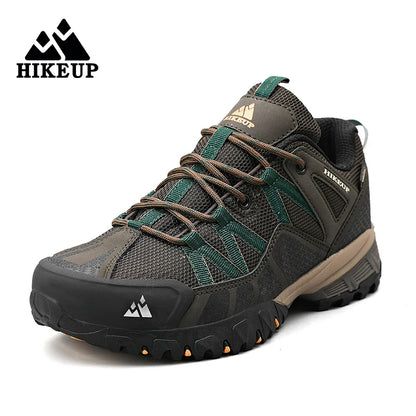 HIKEUP, zapatillas antideslizantes con amortiguación transpirable, zapatos de senderismo para hombre, zapatillas deportivas para correr y senderismo, zapatos deportivos de montaña al aire libre para hombre