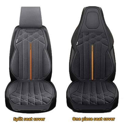 Funda transpirable para asiento de coche, cojín de soporte para asiento frontal de gamuza suave, estilo chaleco de moda, protección para asiento de coche, accesorios interiores