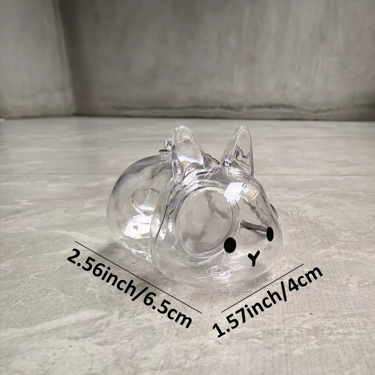 Botella de recuerdo de pelo de conejo transparente, cápsula de almacenamiento de pelo de mascota, llavero, regalo pensativo para amantes y propietarios de conejos