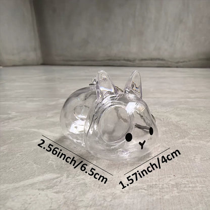 Botella de recuerdo de pelo de conejo transparente, cápsula de almacenamiento de pelo de mascota, llavero, regalo pensativo para amantes y propietarios de conejos
