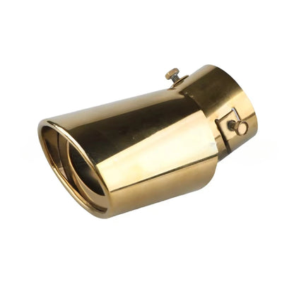 Accesorios para coche, manguito de tubo de escape para automóvil, silenciador de garganta trasera, silenciador dorado, tubo de escape modificado de acero inoxidable