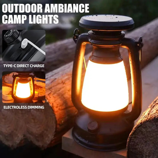 Decoración de carga, luz de ambiente, luz de caballo Retro, lámpara Led de escritorio, barra de Camping al aire libre, luz de mesa, linterna, decoración del hogar