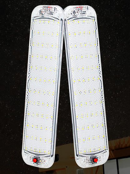 2 uds 12V-80V 72LED luz de techo barra de luz Interior tira de luz con interruptor LED lámpara Interior de coche iluminación Camper autobús autocaravana 10W