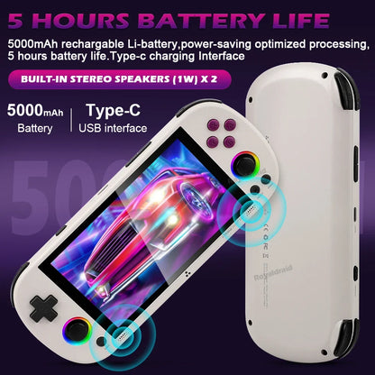 Consola de juegos portátil Trimui Smart Pro, 128G, 256G, pantalla IPS de 4,96 pulgadas, sistema Linux, Joystick, iluminación RGB, reproductor de videojuegos Retro, nuevo