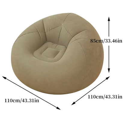 Sofá inflable perezoso grande, sillas, tumbona de PVC, asiento, puf, sofá, Tatami, suministro para sala de estar, Camping al aire libre
