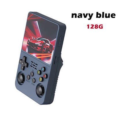 R36s nueva consola de juegos portátil Linux de código abierto pantalla IPS de 3,5 pulgadas reproductor de vídeo portátil de 128GB regalo de Navidad