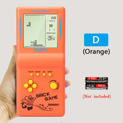 Reproductores de juegos portátiles Retro clásicos para consola Tetris, máquina de juegos de bolsillo nostálgica de pantalla grande para niños, juguetes rompecabezas para niños