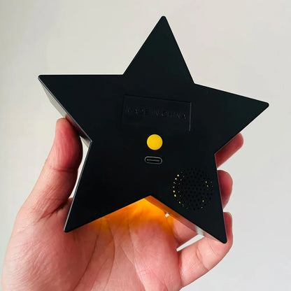Super Star Light figura Led música luz nocturna sonido carga Usb lámpara de escritorio para regalos juguetes de Navidad