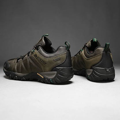 HIKEUP-zapatos de senderismo antideslizantes para hombre, calzado transpirable para exteriores, resistente a salpicaduras, para escalada, turismo, montaña