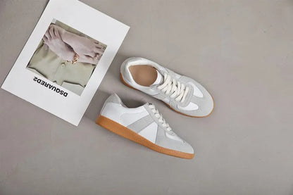 AIYUQI, zapatillas de deporte para mujer, novedad de 2025, zapatos de entrenamiento moral de cuero genuino para mujer, zapatos planos informales de primavera para mujer