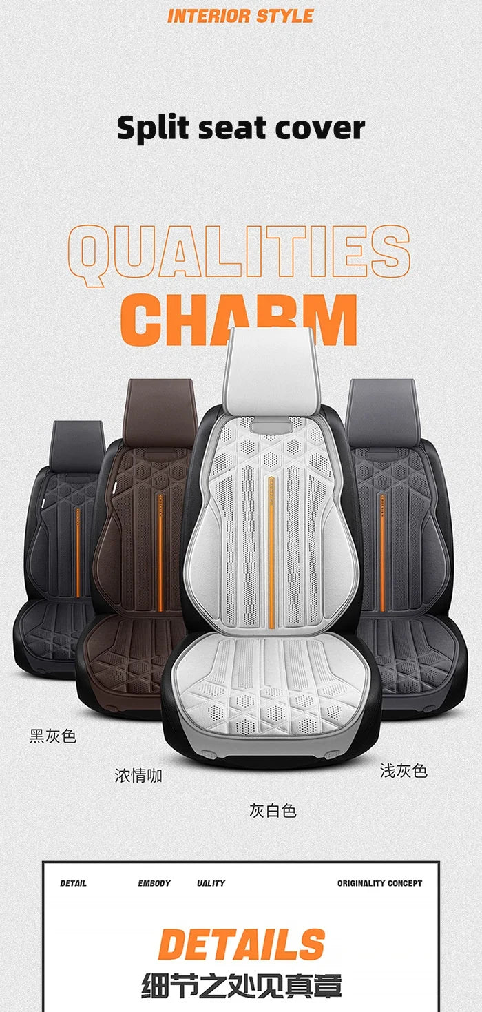 Funda transpirable para asiento de coche, cojín de soporte para asiento frontal de gamuza suave, estilo chaleco de moda, protección para asiento de coche, accesorios interiores