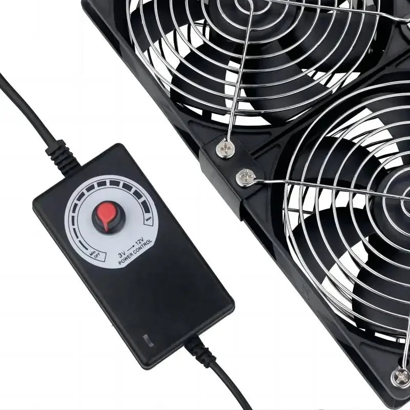 Ventilador de refrigeración con controlador, 120mm, 3000RPM, 12cm, 12V, 220V, Btc, máquina, chasis, estación de trabajo, radiador de gabinete, ventilador de servidor