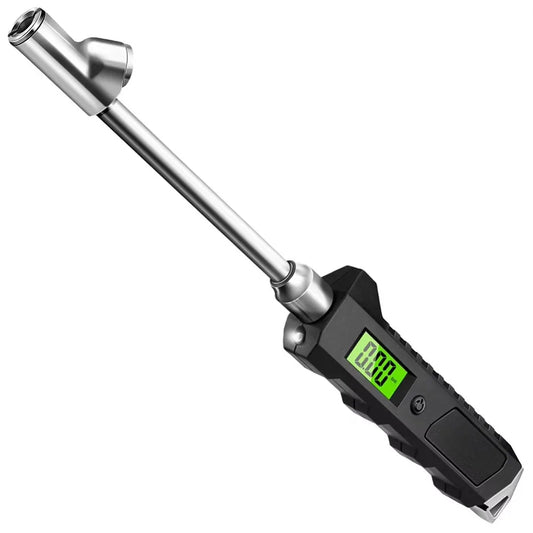 Manómetro digital de neumáticos 230 PSI 4 configuraciones resistente antideslizante con linterna LCD retroiluminada para camión/coche/bicicleta/motocicletas
