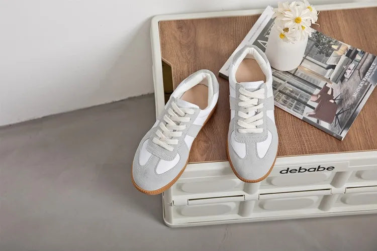 AIYUQI, zapatillas de deporte para mujer, novedad de 2025, zapatos de entrenamiento moral de cuero genuino para mujer, zapatos planos informales de primavera para mujer