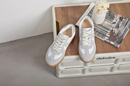 AIYUQI, zapatillas de deporte para mujer, novedad de 2025, zapatos de entrenamiento moral de cuero genuino para mujer, zapatos planos informales de primavera para mujer