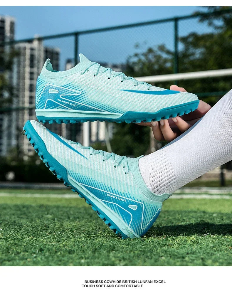 Botas de fútbol de entrenamiento profesional para hombre, zapatos de fútbol ultraligeros, Unisex, venta al por mayor, transpirables, envío directo, fútbol sala interior