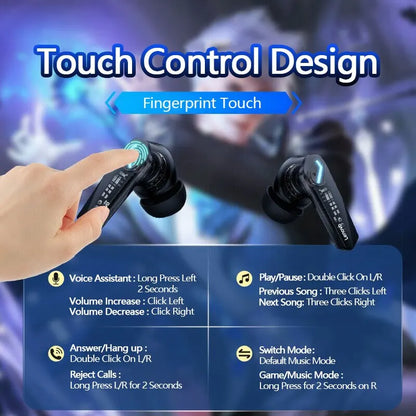 Lenovo-auriculares inalámbricos GM2 Pro con Bluetooth 5,3, audífonos deportivos intrauditivos para videojuegos, baja latencia, modo Dual, música, novedad