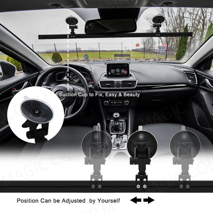 96 LED 3030 cuentas parabrisas delantero lámpara intermitente de emergencia barra de lámpara estroboscópica de coche señal de tráfico luz de advertencia de techo de coche 12V