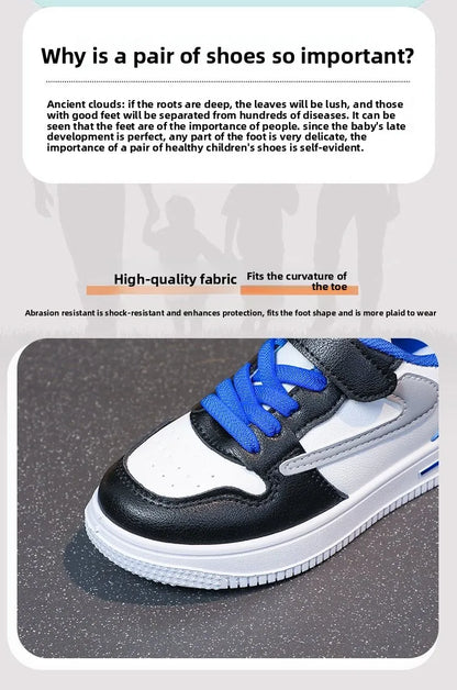 Zapatos deportivos con botón giratorio para niños, zapatos planos de malla transpirable con una sola red, novedad de verano, zapatos planos medianos y grandes para niños