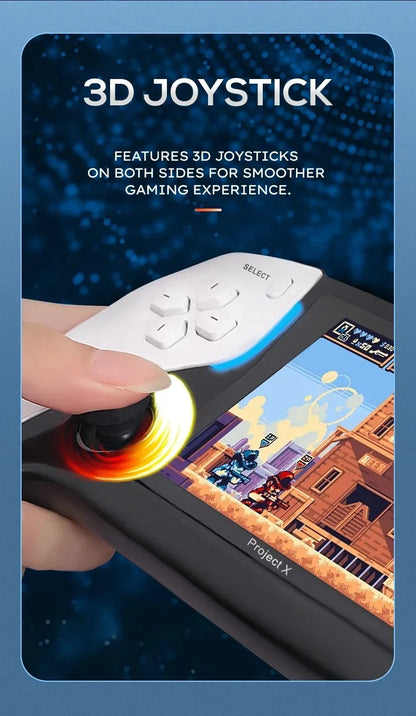 Consola de videojuegos portátil Project X de bolsillo Pantalla IPS de 4,3 pulgadas compatible con PS1 Retro Gaming Altavoz dual Estéreo