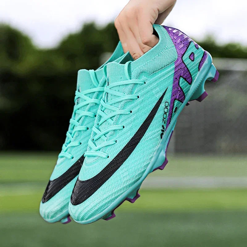 Nuevas zapatillas de deporte para hombre, botas de fútbol, botines de fútbol de caña media, zapatos de fútbol antideslizantes de alta calidad, superventas, FG/TF, fútbol sala interior