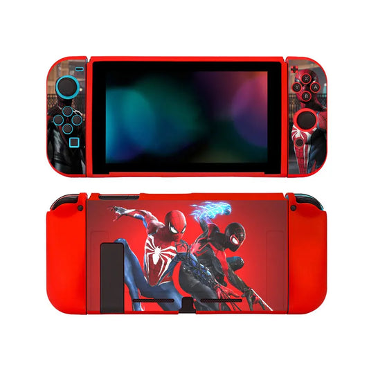 Funda Cool Spider para Nintendo Switch Oled, consola de juegos Joy Con, carcasa protectora de silicona TPU suave, accesorios