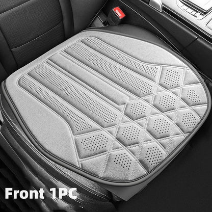 Funda transpirable para asiento de coche, cojín de soporte para asiento frontal de gamuza suave, estilo chaleco de moda, protección para asiento de coche, accesorios interiores