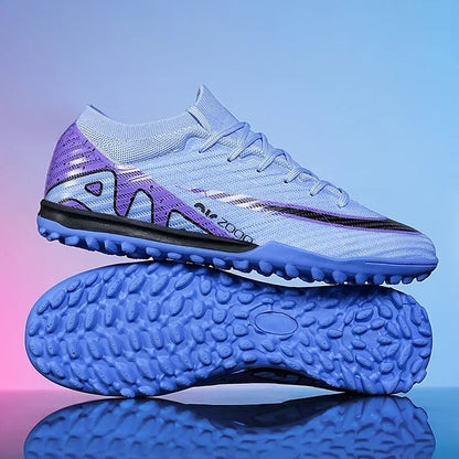 Nuevas zapatillas de deporte para hombre, botas de fútbol, botines de fútbol de caña media, zapatos de fútbol antideslizantes de alta calidad, superventas, FG/TF, fútbol sala interior