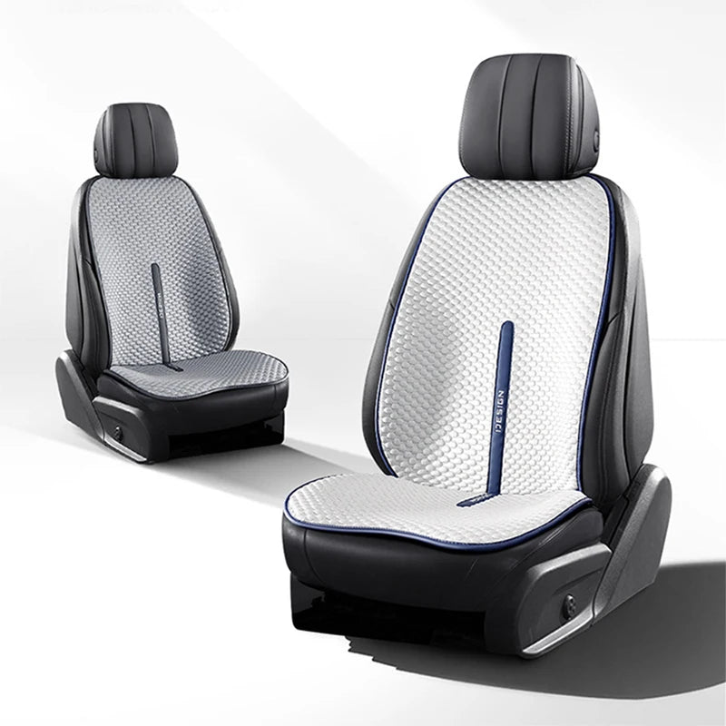 Funda Universal para asiento de coche, fundas de asiento transpirables de seda helada para las cuatro estaciones, funda protectora para asientos frescos, accesorios para coches
