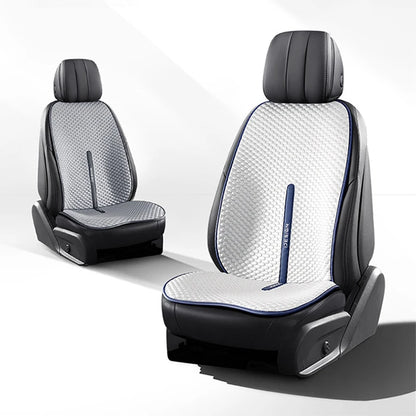 Funda Universal para asiento de coche, fundas de asiento transpirables de seda helada para las cuatro estaciones, funda protectora para asientos frescos, accesorios para coches