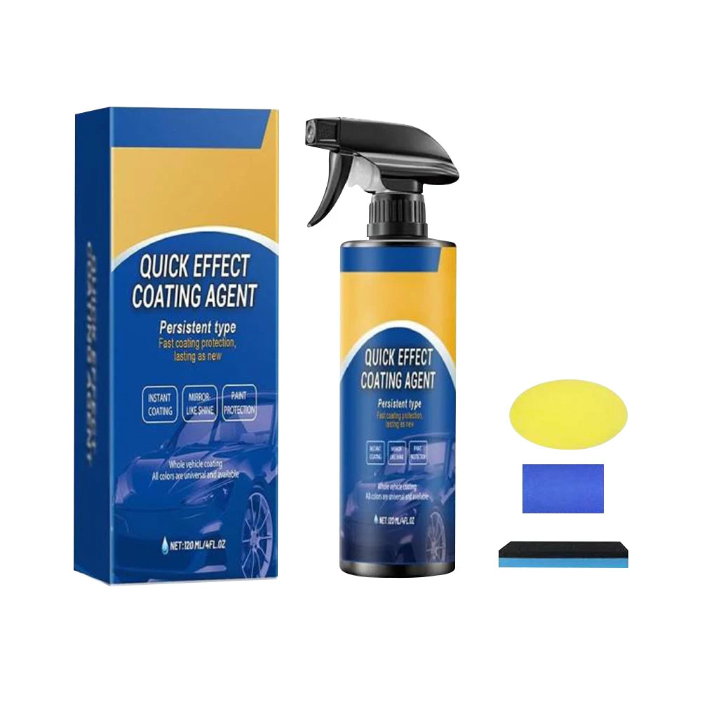Spray de mantenimiento de abrillantado de coche de secado rápido, 1-5 uds., 120ML, revestimiento cerámico, capa hidrofóbica de revestimiento automático para abrillantado de coches