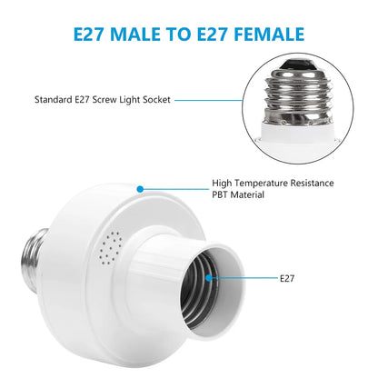 Control remoto inalámbrico E27 portalámparas portalámparas 20M de alcance para bombillas LED portalámparas Kit de interruptor de luz inalámbrico AC180-250V