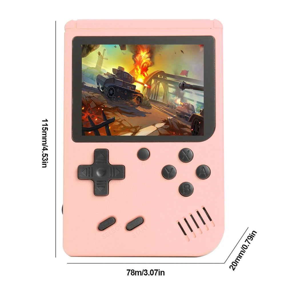 Consola de videojuegos portátil Retro, pantalla TFT de 3,5 pulgadas, consola de juegos nostálgicos integrada de 500 juegos, 1020mAh para niños y adultos
