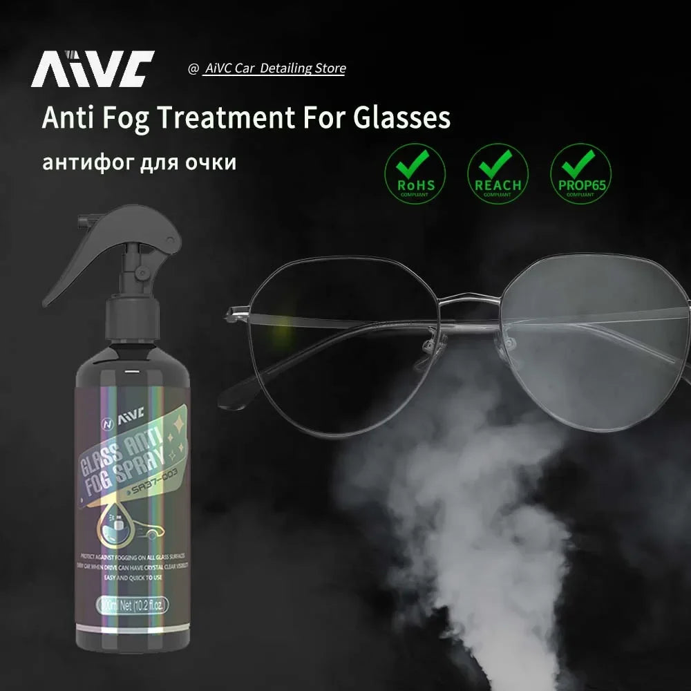 Revestimiento antiniebla de vidrio, Spray para parabrisas Interior de coche de invierno, larga duración, previene la empañamiento, visión clara, repelente de niebla, limpieza de espejo