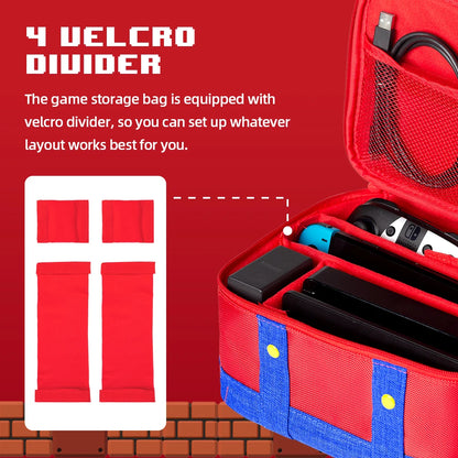 Estuche de transporte grande para Nintendo Switch 2, consola OLED Pro, bolsa de almacenamiento de viaje, Compatible con Nintendo Switch Joycon
