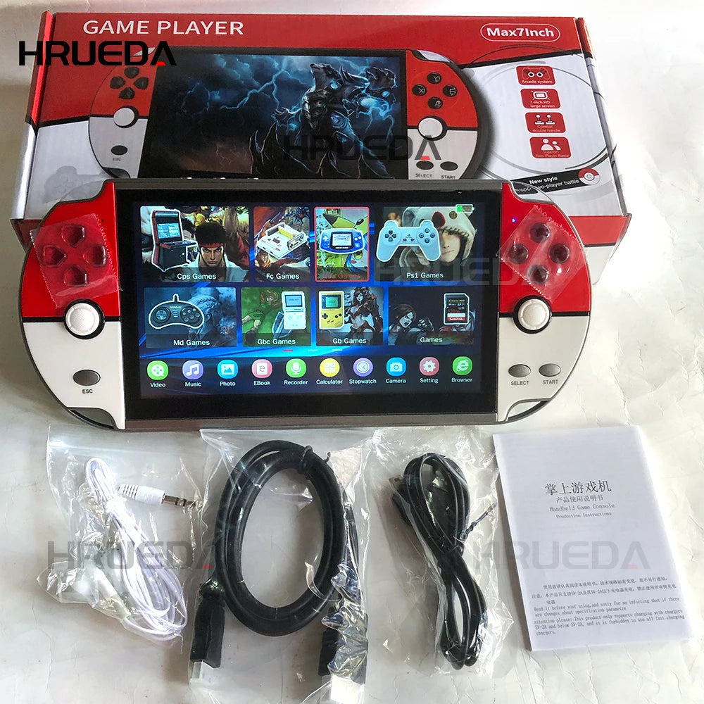 X40-REPRODUCTOR Retro portátil para GBA/NES 7,1, 3000 pulgadas, LCD, doble balancín, tarjeta TF