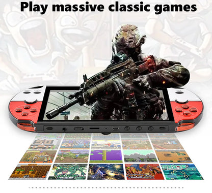X40-REPRODUCTOR Retro portátil para GBA/NES 7,1, 3000 pulgadas, LCD, doble balancín, tarjeta TF