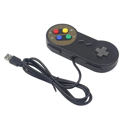 2 uds USB Gamepad Retro Gaming Joystick controlador con cable para PC NESPi RetroPie Control de juego para Raspberry Pi 4 B