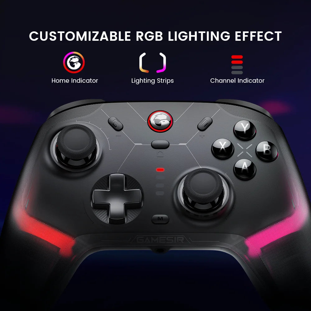 Controlador inalámbrico GameSir Cyclone 2 para Nintendo Switch 2 / iPhone / Android, Gamepad Bluetooth con disparadores de efecto Hall