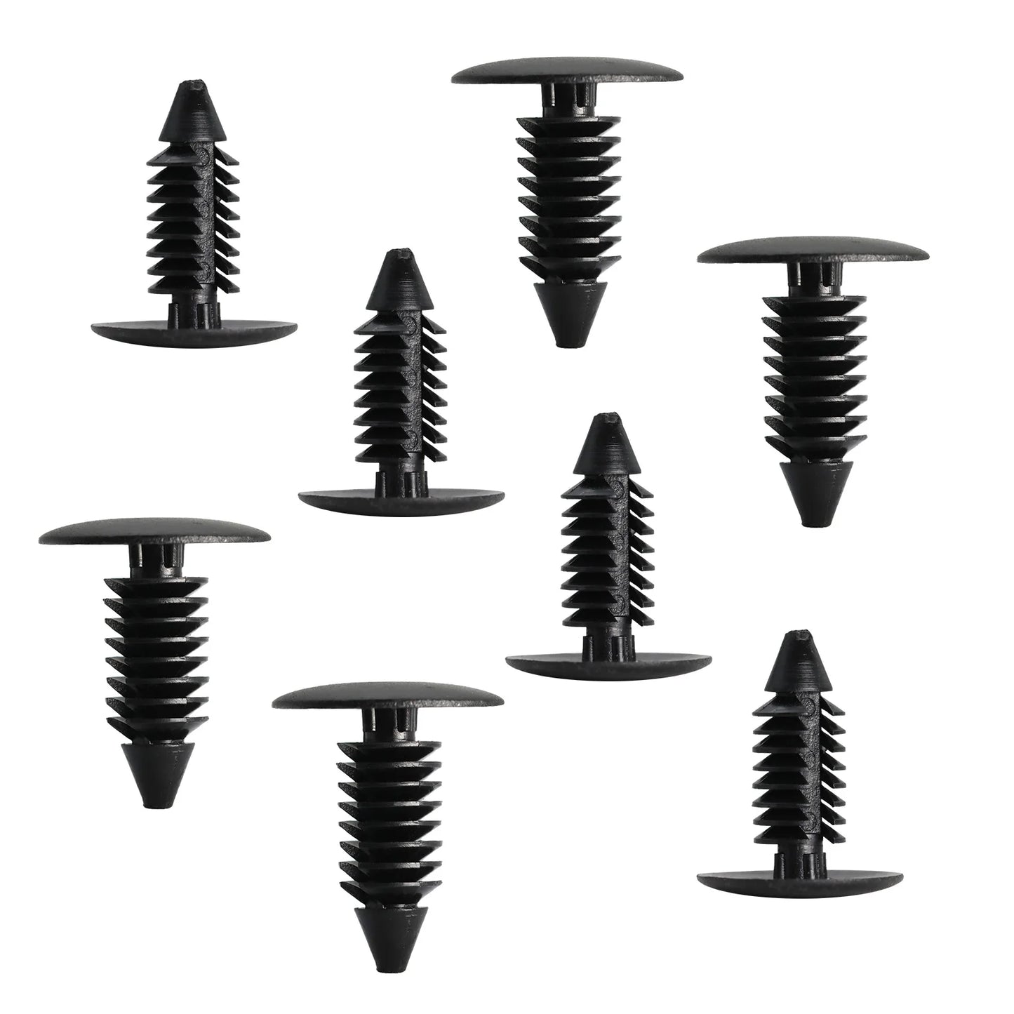 Clips de nailon con agujero de 8mm para guardabarros de coche, retenedor de escudo, remache de plástico para automóvil GM Ford Chrysler