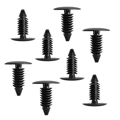 Clips de nailon con agujero de 8mm para guardabarros de coche, retenedor de escudo, remache de plástico para automóvil GM Ford Chrysler