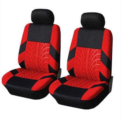 Juego de fundas de asiento de coche bordadas, protección Universal para asiento de coche Dacia Duster Sandero Renault Clio Fiat Panda Lancia Ypsilon