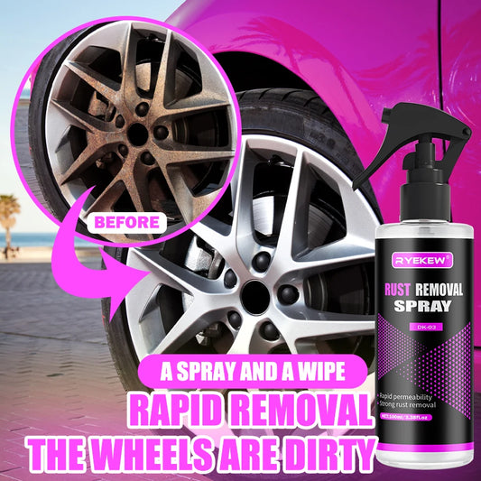 Limpiador de llantas para ruedas de coche, eliminador de óxido multiusos, protección de pintura de freno, polvo de Metal, removedor de polvo de hierro, cuidado del coche, Spray cromado